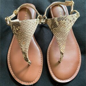 Kelly & Katie Brown T-Strap Sandals